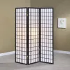 CoasterEveryday 4622 Carrie - 3-Panel Room Divider Folding Shoji Screen - Black