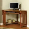 Furniture of America CM-DK6641 Toledo - Corner Desk - Medium Oak