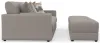 Jackson Furniture Industries 2405/36/37/77-18 Jackson Furniture Industries 2405/36/37/77-18 Trevor - 2 Piece Extra Deep Oversized Sofa With 2 Included Storage Cocktail Ottoman - Nickel