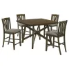 Coaster Fine Furniture 109178-S5 Canfield - 5 Piece Counter Height Dining Set - Brown