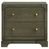 Coaster Fine Furniture 224932 Gran Park - 2-Drawer Nightstand Bedside Table - Dark Cocoa