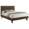 Coaster Fine Furniture 225011Q Glenwood - Queen Platform Panel Bed - Warm Brown
