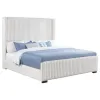 Coaster Fine Furniture 306051KE Natasha - Upholstered Eastern King Wingback Bed - Cream