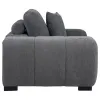 Coaster Fine Furniture 509967 Octavia - Upholstered Track Arm Accent Chair - Charcoal Gray