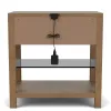 Riverside Furniture 73968 Riverside Furniture 73968 Cascade - 1 Drawer Nightstand - Casual Mink