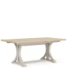 Riverside Furniture 79450 Glenndale - Rectangle Dining Table - Aged White / Wheat