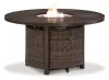 Ashley Furniture P750-776 Paradise Trail - Round Fire Pit Table - Medium Brown
