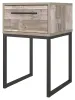 Ashley Furniture EB2320-291 Neilsville - One Drawer Night Stand - Vinyl-Wrapped - Whitewash