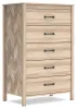 Ashley Furniture EB3929-245 Battelle - Five Drawer Chest - Tan