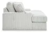 Ashley Furniture 25903/46/66/67/77/15 Stupendous - 5 Pc. - 4-Piece Sectional, Oversized Chaise - Alloy