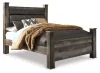 Ashley Furniture B440B7 Ashley Furniture B440B7 Wynnlow - Queen Upholstered Poster Bed - Gray