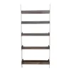Liberty Furniture 139WH-BK202 Farmhouse - Leaning Bookcase - Two Tone White / Wood Tone
