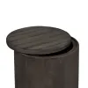 Liberty Furniture 406-OT1021 Modern Farmhouse - Drum End Table - Dark Gray