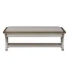 Liberty Furniture 652-BR47 Farmhouse Reimagined - Bed Bench - Antique White / Chestnut Tops