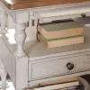 Liberty Furniture 652-BR62 Farmhouse Reimagined - 1 Drawer Nightstand - Antique White / Chestnut Tops