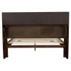CoasterEssence 200719KW Jessica - California King LED Storage Bookcase Bed - Cappuccino