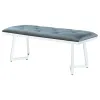CoasterElevations 109453 Beaufort - Velvet Upholstered Dining Bench - Steel Gray