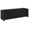 CoasterEssence 700645 Alton - 3-Drawer Engineered Wood TV Stand - Black Oak