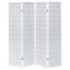 CoasterEveryday 902626 Roberto - 4-Panel Room Divider Folding Shoji Screen - White