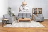 Coaster Fine Furniture 506781-S3 Bowen - 3 Piece Upholstered Track Arm Tufted Sofa Set - Gray
