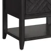 Samuel Lawrence Furniture S964-055 Lenox - Leg Nightstand With USB-C Port - Black