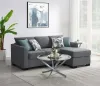 CoasterEveryday 504779 Storey - Upholstered Sleeper Sectional Chaise Sofa - Gray