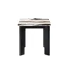 New Classic T3716-3P Strata - Faux Marble 3 Piece Occasional Set (1 Coffee & 2 End Tables) - Black / White