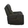 New Classic U5853-16P2-SBL Gaia - Auto Glider Recliner With Power Headrest & Footrest - Sable