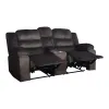 New Classic U1816-25-BRN New Classic U1816-25-BRN Willow - Console Loveseat With Dual Recliners - Brown