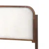 New Classic 00-B1862HW-300 Hawthorne - 5/0 Queen Platform Bed With White Upholstered Headboard - Brown
