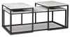 Ashley Furniture T182-13 Donnesta - Occasional Table Set (Set of 3) - Gray / Black