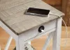 Ashley Furniture A4000374 Adalane - Accent Table - White / Gray