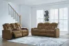 Ashley Furniture 60703/15/18 Wolfridge - 2 Pc. - Power Reclining Sofa, Power Reclining Loveseat With Console - Brindle