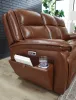 Ashley Furniture U1120415 Healy Pier - Power Reclining Sofa / Adj Headrest - Chocolate