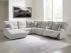 Ashley Furniture 93605S2 Ashley Furniture 93605S2 Acklen Place - 6-Piece Power Reclining Sectional With Laf Power Reclining Back Chaise - Pewter