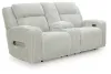 Ashley Furniture PC6420318 Ashley Furniture PC6420318 Forest Lake - Power Reclining Loveseat With Console / Adj Headrest - Alloy