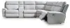Ashley Furniture PC98802S36 Ashley Furniture PC98802S36 Social Pointe - 6-Piece Power Reclining Sectional With Storage Console - Pearl / Ash