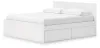 Ashley Furniture EB9630B21 Ashley Furniture EB9630B21 Onita - King Panel Platform Bed With 2 Side Storage - White