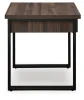 Ashley Furniture T318-2 Wickman Falls - Square End Table - Dark Brown