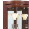 Pulaski Furniture 20852 PFC Curios - Curved 5 Shelf Corner Curio Cabinet - Cherry Brown