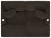 Jackson Furniture Industries 3045/75/76-09 Jackson Furniture Industries 3045/75/76-09 Comfrey - 2 Piece Double Wide Chaise - Chocolate
