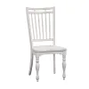 Liberty Furniture 244-CD-O7LGS Liberty Furniture 244-CD-O7LGS Magnolia Manor - 7 Piece Leg Table Set (Spindle Back Chairs) - Antique White