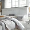 Liberty Furniture 417-BR15 Liberty Furniture 417-BR15 Allyson Park - King Panel Headboard - Wirebrushed White / Charcoal