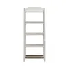 Liberty Furniture 244-BK201 Magnolia Manor - Leaning Pier Bookcase - Antique White