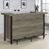 CoasterEssence 182105 Bellemore - Freestanding Home Bar Wine Cabinet - Gray Driftwood
