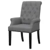 CoasterEssence 115163 Alana - Fabric Upholstered Dining Arm Chair - Gray