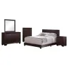 CoasterEveryday 300762KE-S5 Dorian - 5 Piece Eastern King Bedroom Set - Dark Cocoa