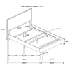 CoasterEveryday 300763Q Dorian - Upholstered Queen Panel Bed - Gray