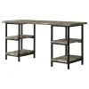 CoasterEveryday 801551 Kemper - 4-Shelf Writing Desk - Weathered Brown