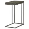 CoasterEveryday 902864 Pedro - Expandable C-Shaped Sofa Side Table - Weathered Gray